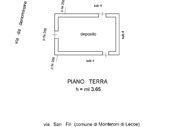 pln deposito piano terra